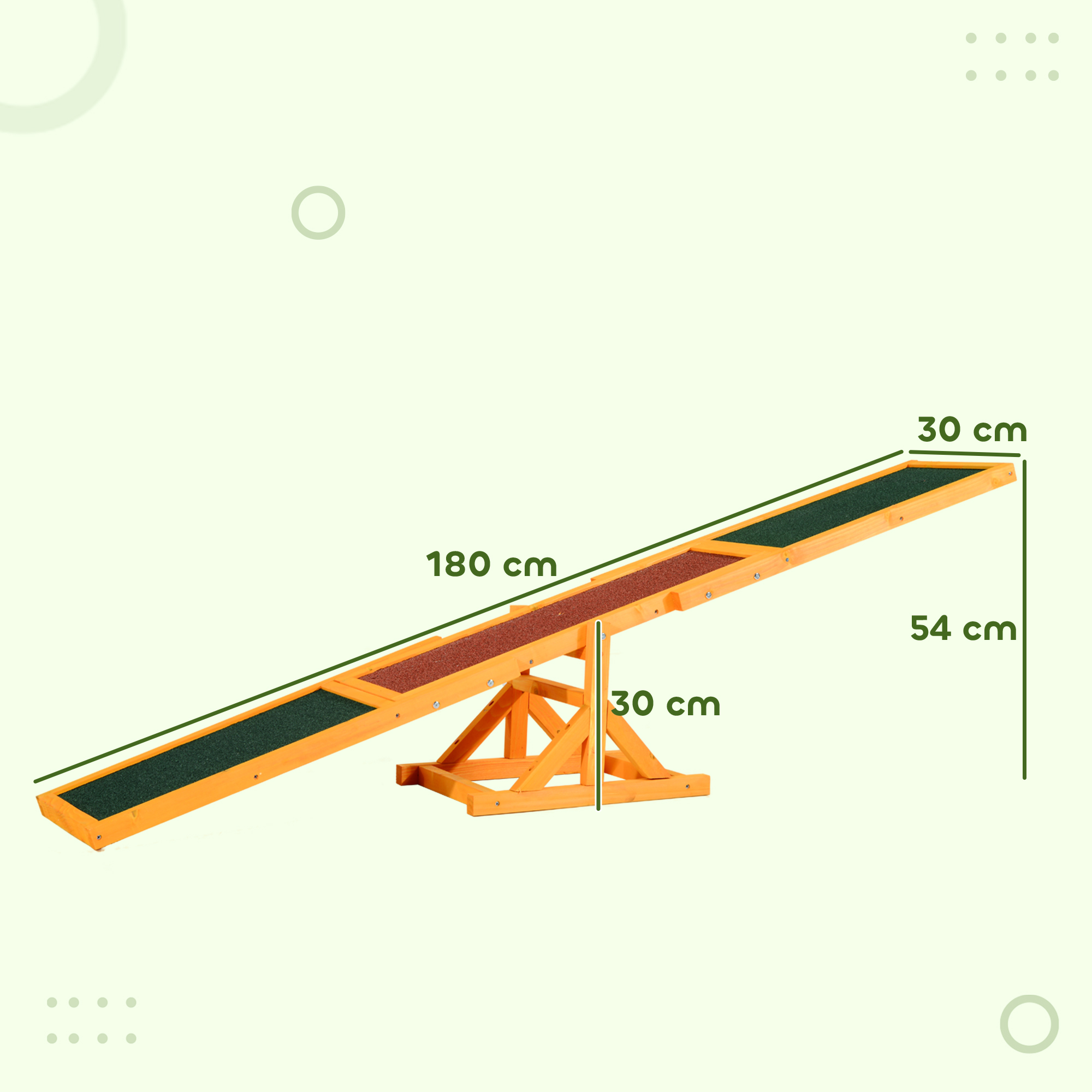 Šunų agility supynė, neslystantis paviršius, iki 30 kg, 180 x 30 x 30 cm - Image 3