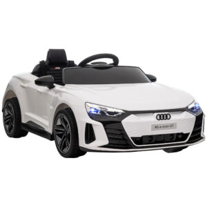Lasten sähköauto Audi RS e-tron GT, valkoinen, 103 x 58 x 41 cm