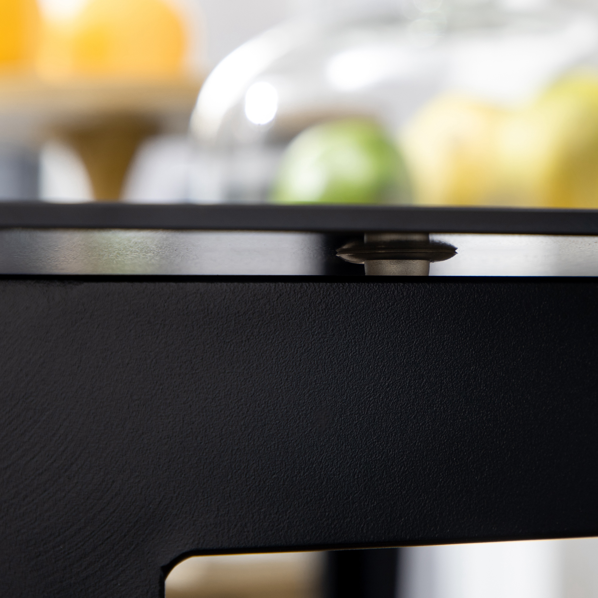 Lauko stalas 6 asmenims, juodas, 150 x 90 x 74 cm, grūdintas stiklas - Image 8