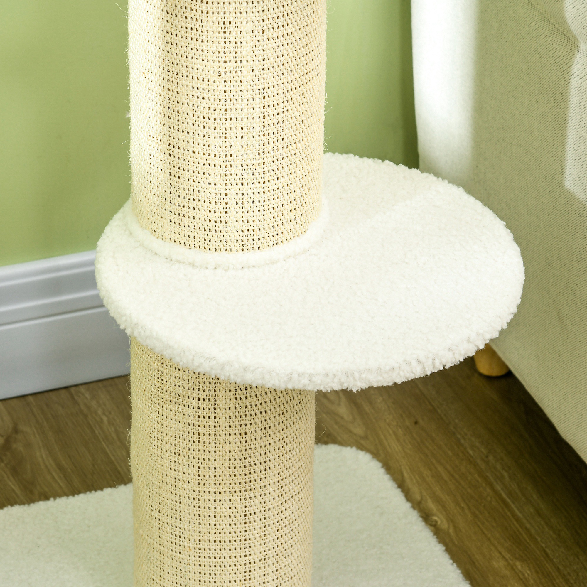 Katzenbaum 91 cm, kassipuu magamiskohaga, platvorm, kreemikas - Image 8