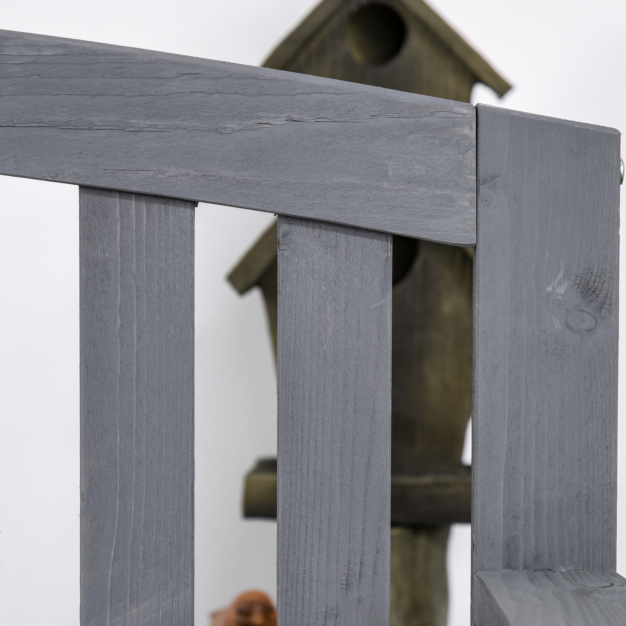 2 hengen puutarhapenkki, Tannenholz, harmaa, 143 x 51 x 85 cm - Image 7