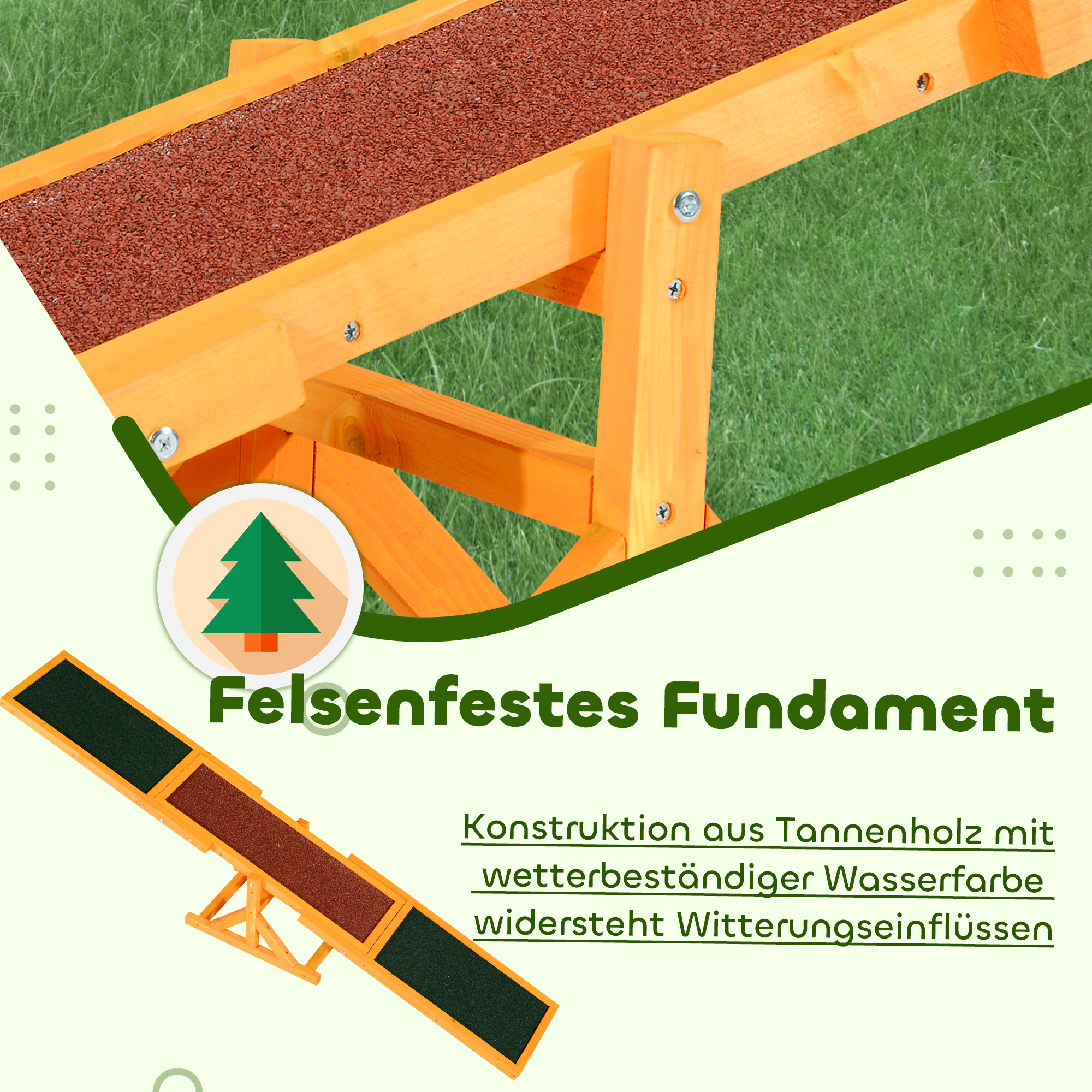 Šunų agility supynė, neslystantis paviršius, iki 30 kg, 180 x 30 x 30 cm - Image 4