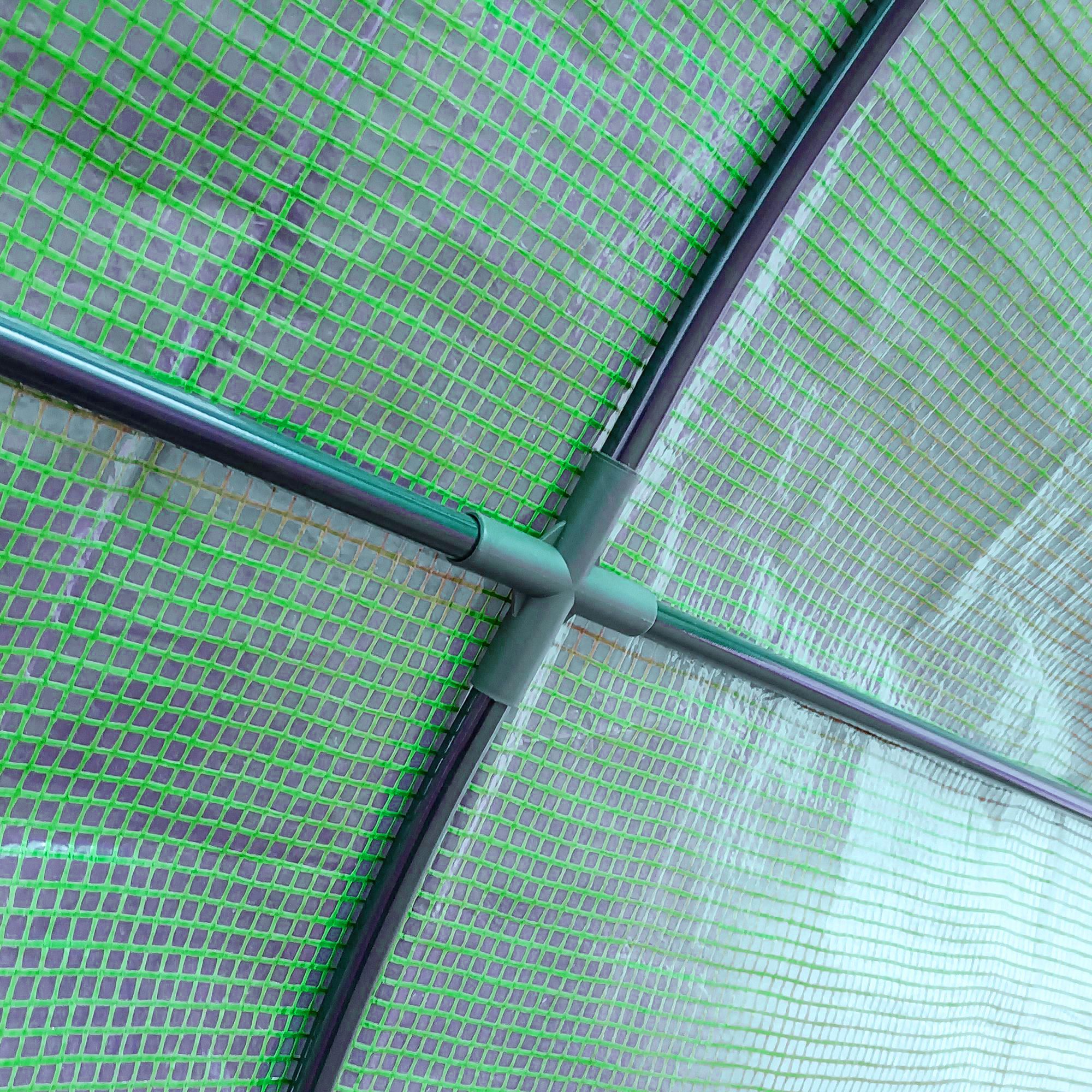 Priglaudžiamas šiltnamis, žalios spalvos, 200 x 100 x 215 cm - Image 9