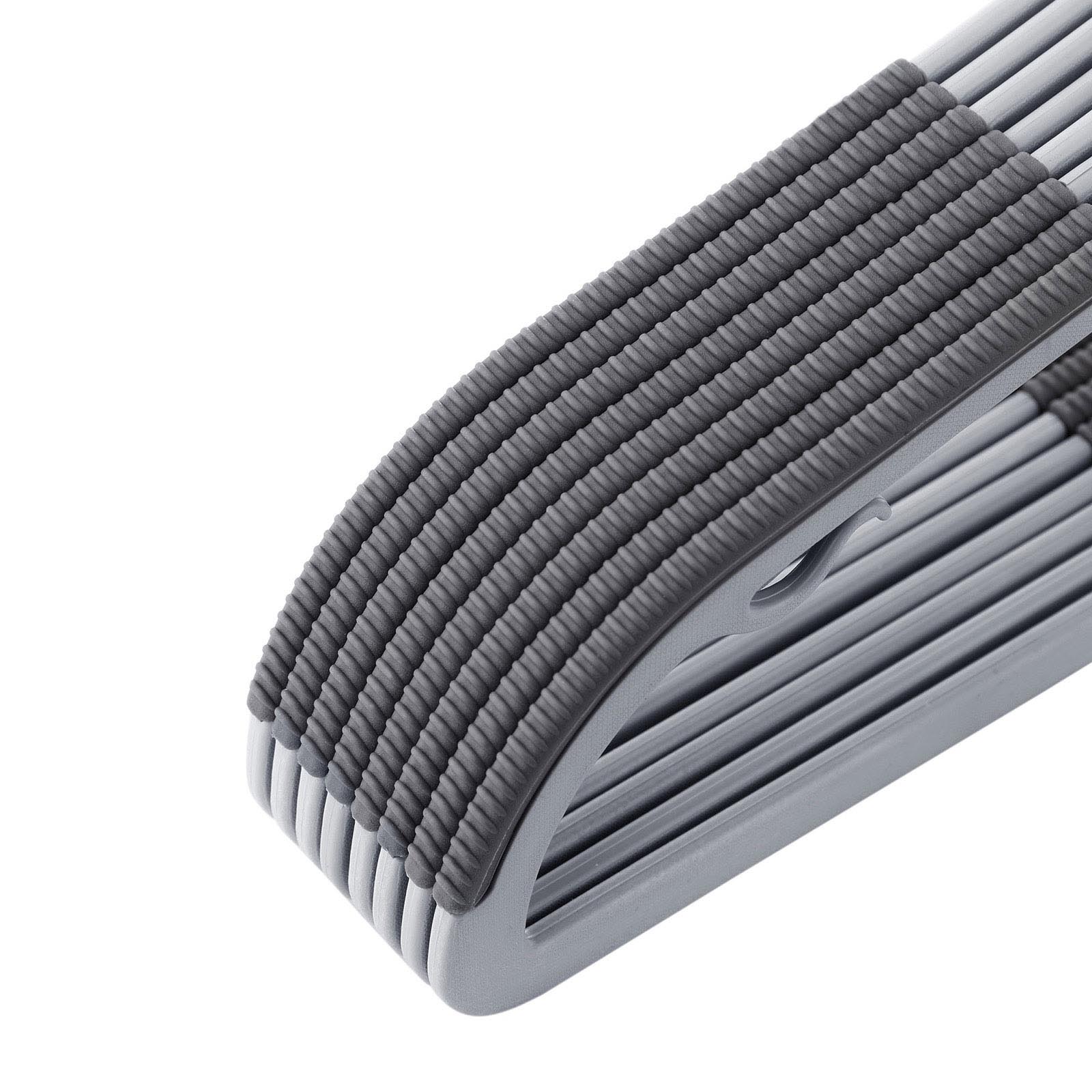 Drabužių pakabos, 50 vnt., pilkos, ABS plastikas, 42 x 0,6 x 21,5 cm - Image 5