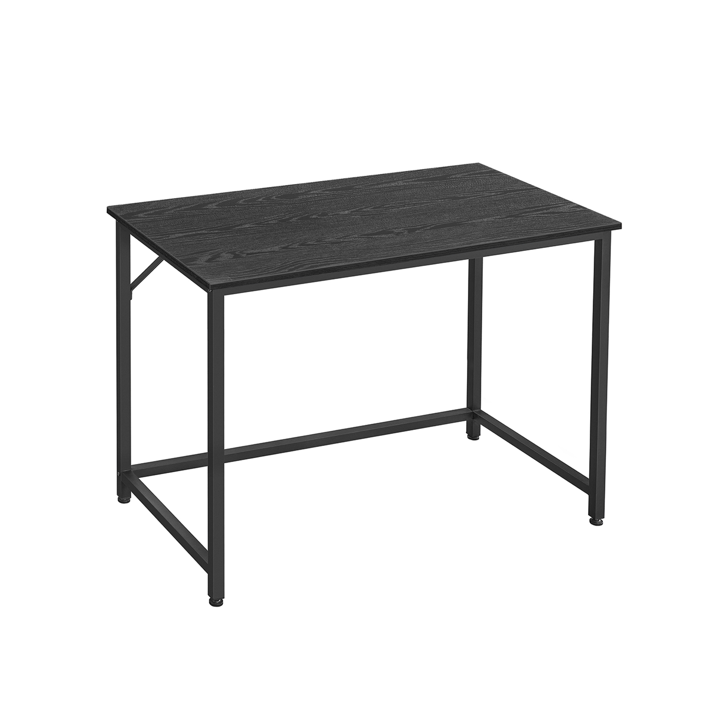 Arvutilaud hallikaspruun-must, puitlaastplaat ja teras, 50 x 100 x 75 cm