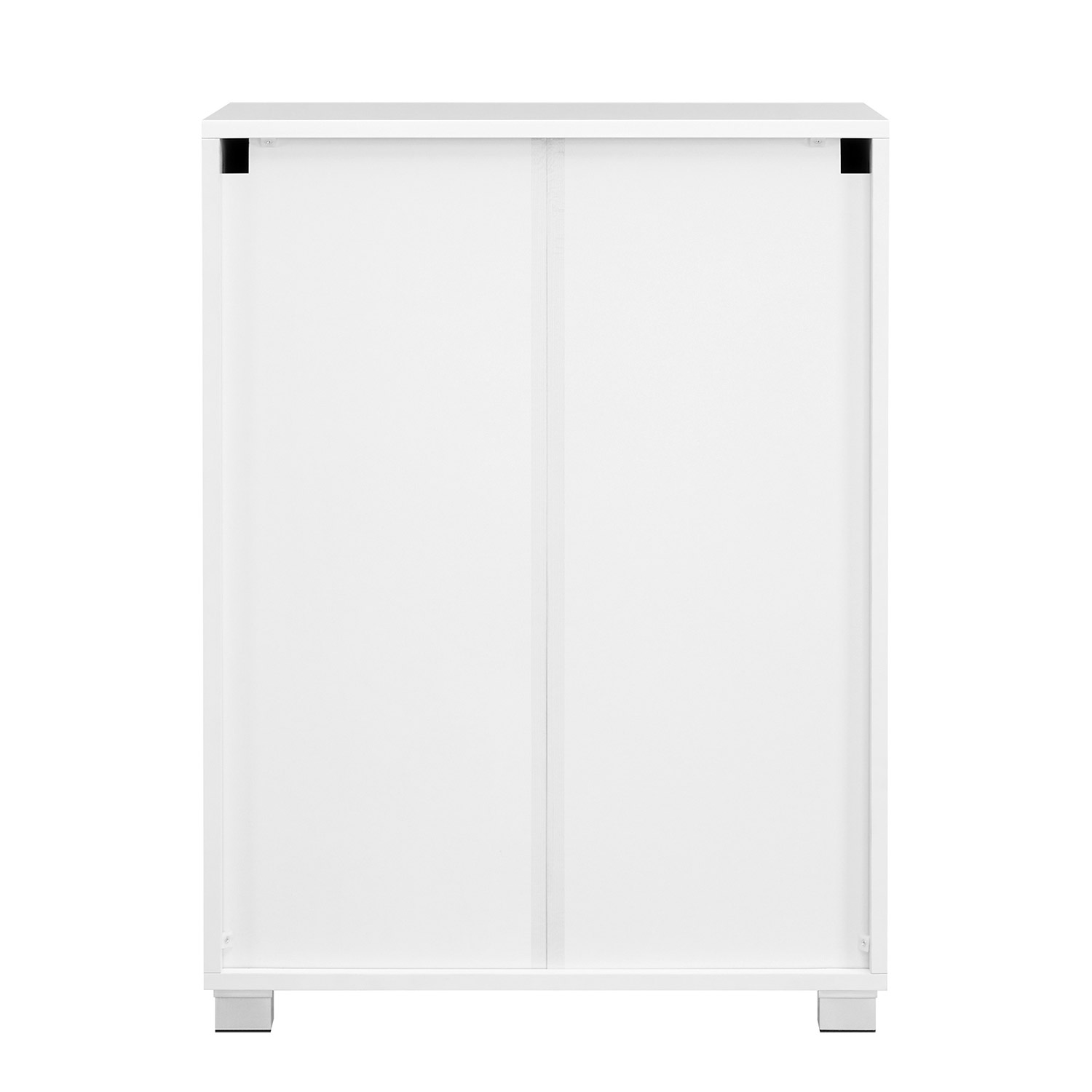 Vannas istabas skapītis ar atvilktni un dubultdurvīm, balts, 60 x 30 x 80 cm - Image 8