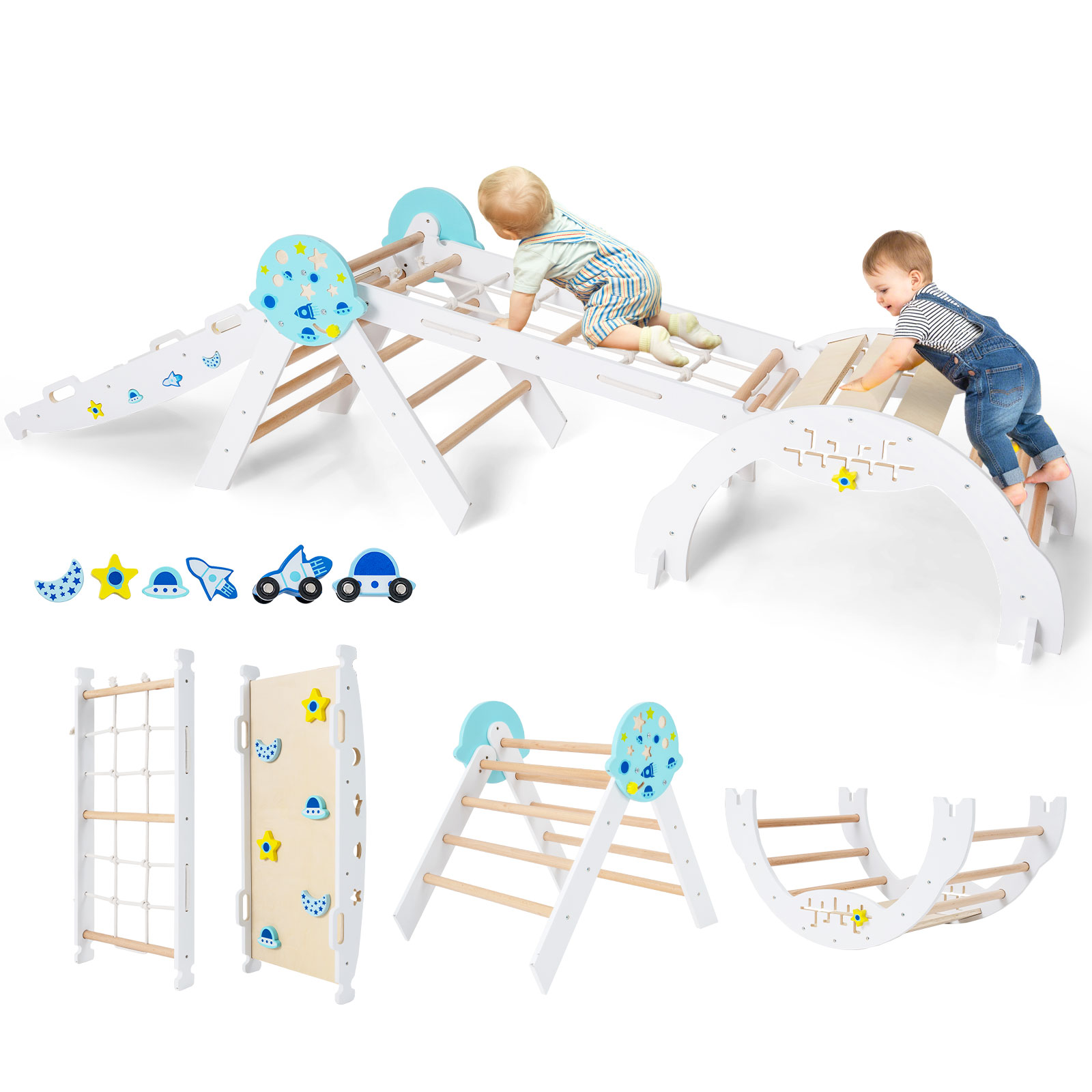 8-in-1 Saliekams Montessori Kāpšanas Komplekt