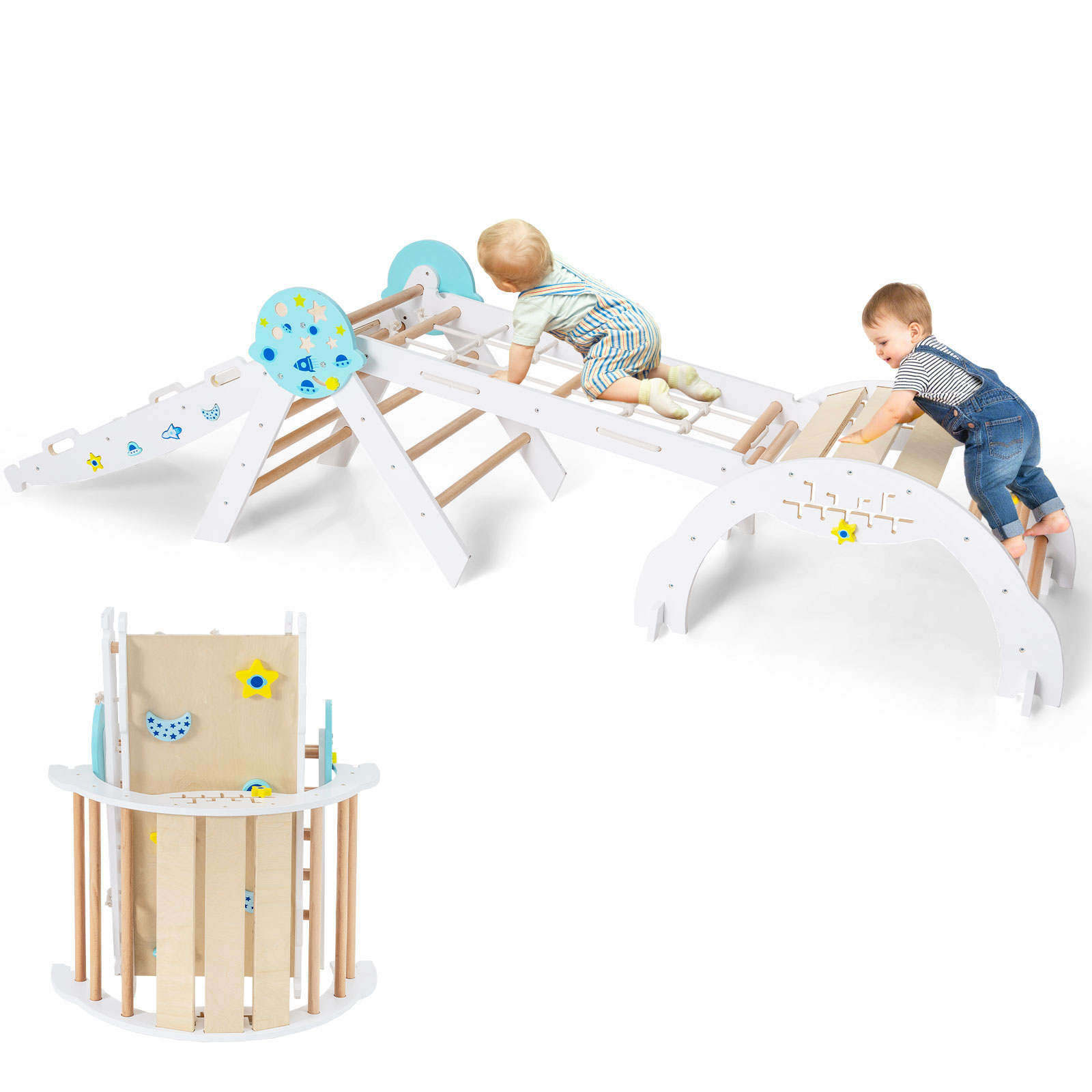 8-in-1 Saliekams Montessori Kāpšanas Komplekt - Image 2