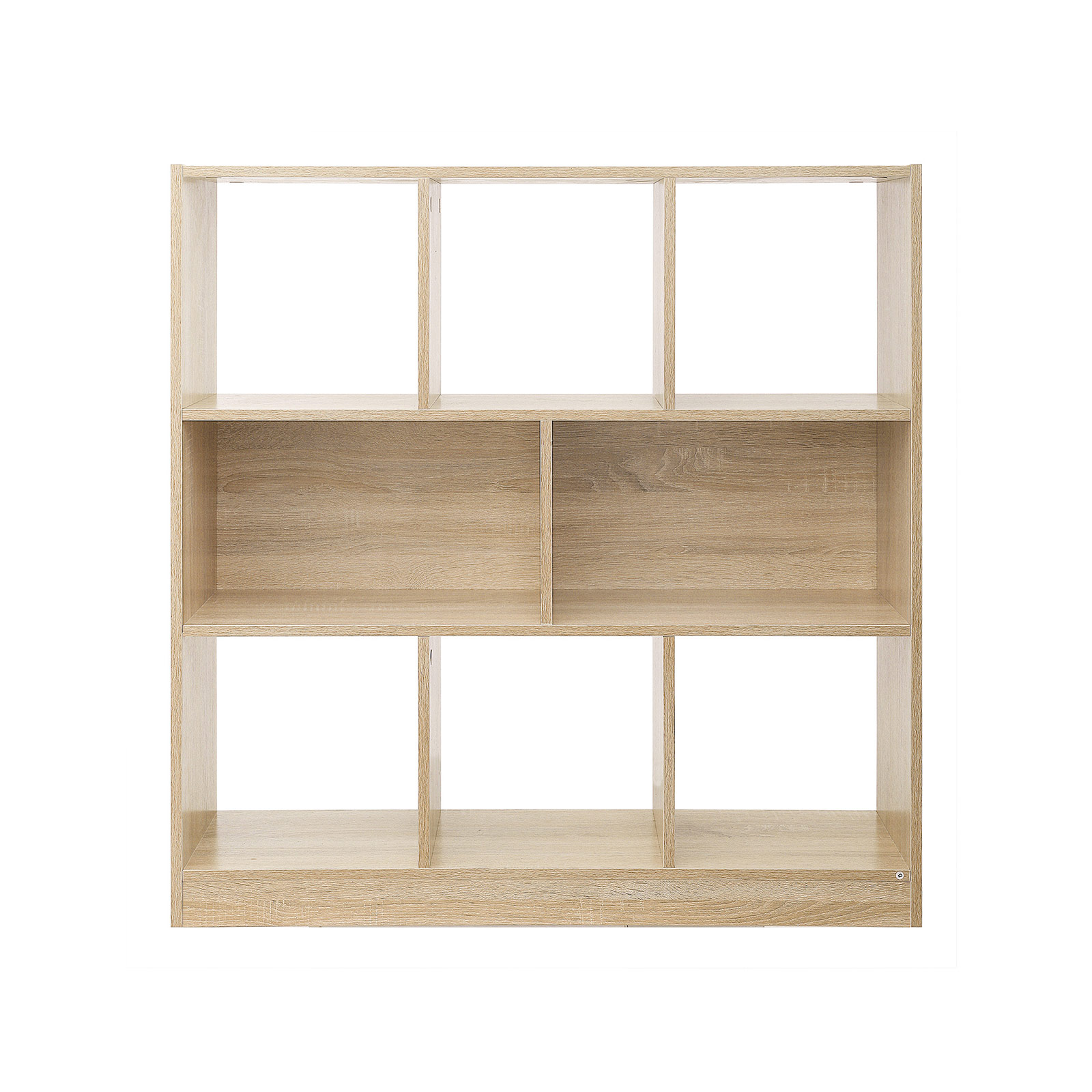 Kirjahylly 8 avoimella lokerolla, 97,5 x 100 x 30 cm, tammenvärinen - Image 2