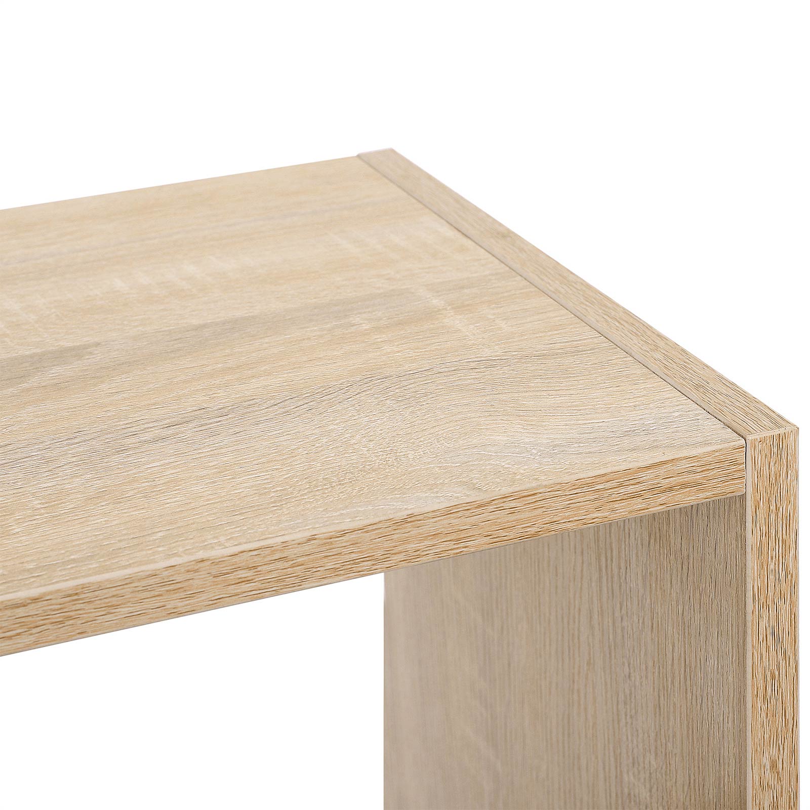 Kirjahylly 8 avoimella lokerolla, 97,5 x 100 x 30 cm, tammenvärinen - Image 4