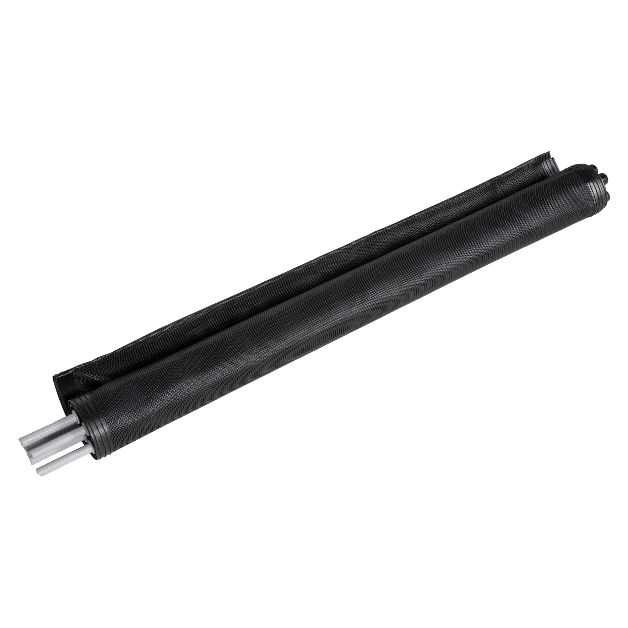 4 dalių baseino apsauginė tvora, aliuminis / tekstilenas, juoda, 365 x 126 cm - Image 9