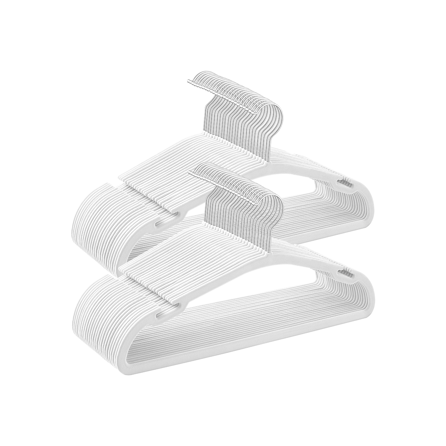 Riidepuud, 50 tk, 43 x 21 cm, sametist, valged