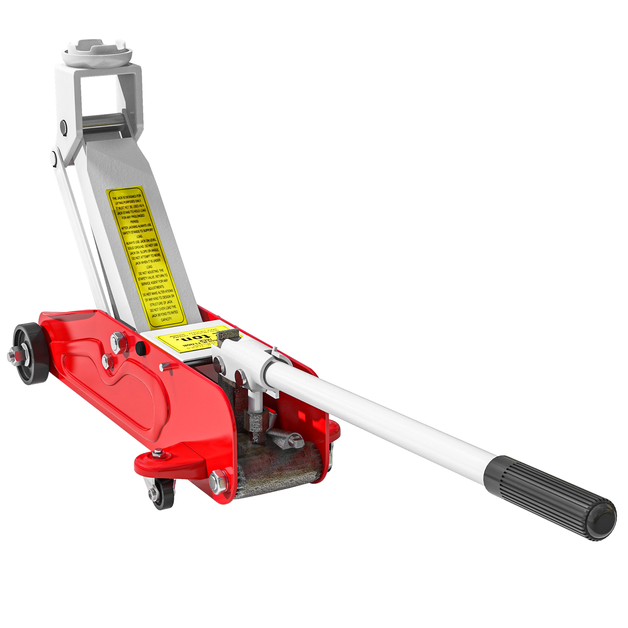 Hydraulinen autonostin, 2 t, 12–30 cm, punainen/harmaa
