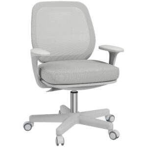 Toimistotuoli, ergonominen pyörivä, harmaa, 55 x 48 x 82,5-94,5 cm