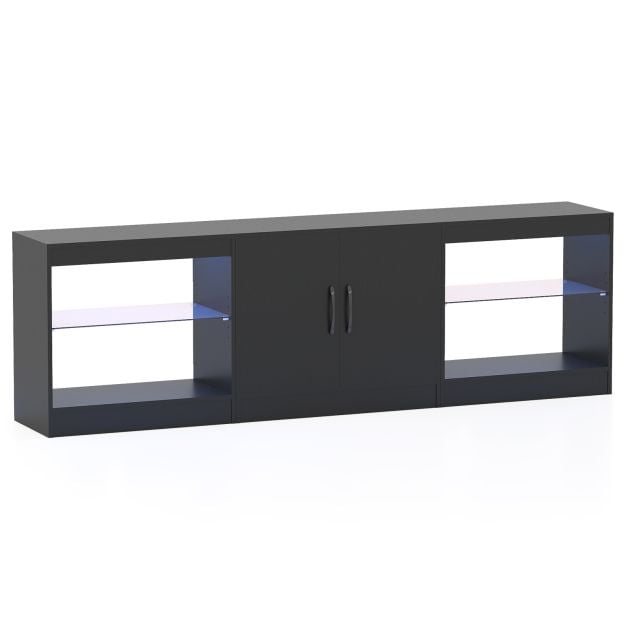 Modulaarinen TV-taso 85" televisioille, musta