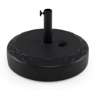 Piepildāma saulessarga pamatne, melna, HDPE