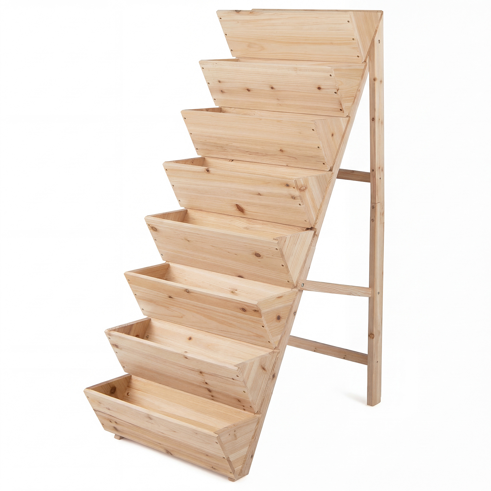 8-kerroksinen korotettu istutuslaatikko, luonnonväri kuusipuuta - Image 2