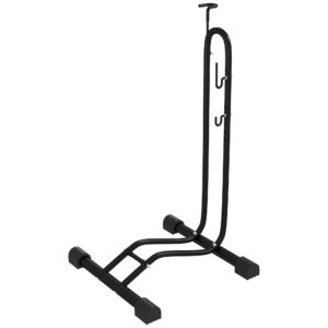 Jalgrattahoidja, vertikaalne / horisontaalne, 24–29", 700c, 41 x 41 x 76–121 cm, teras, must