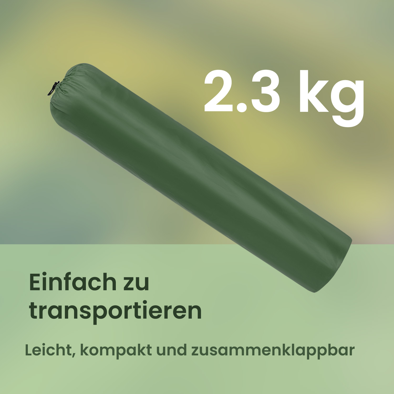 Kempingo kėdžių komplektas, 2 vnt., sulankstomos, su porankiais ir gėrimų laikikliu, žalios - Image 4