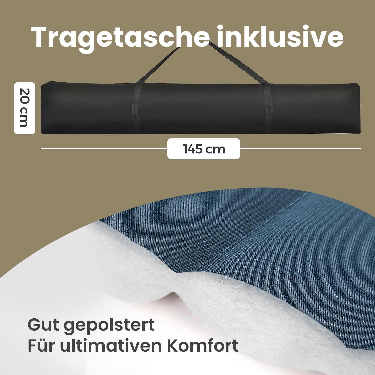 Hamakas su stovu, plieninis rėmas, 400 x 100 x 90 cm, apkrova iki 200 kg - Image 4