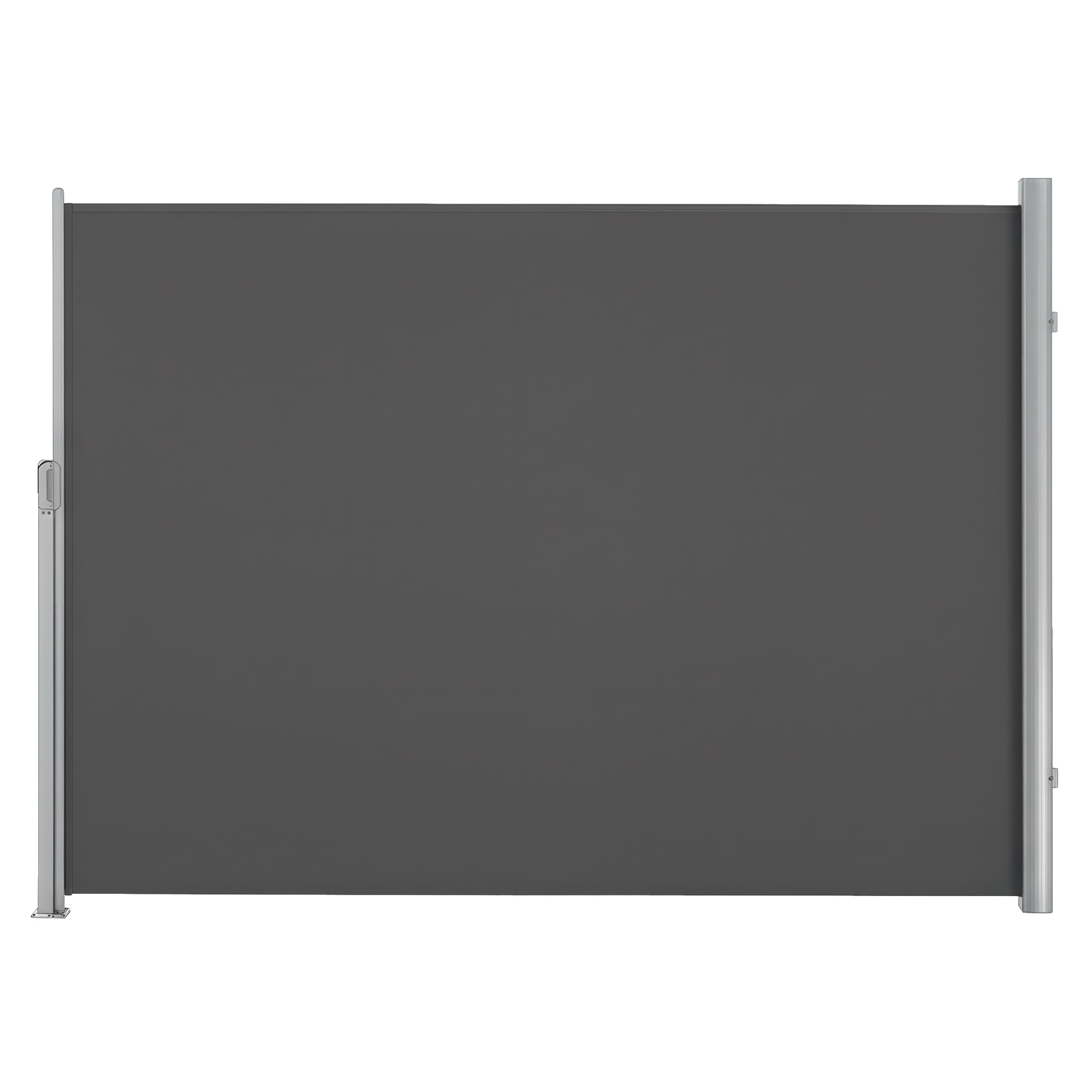Väljatõmmatav külgmarkiis antratsiit, alumiinium ja polüester, 160 x 300 cm