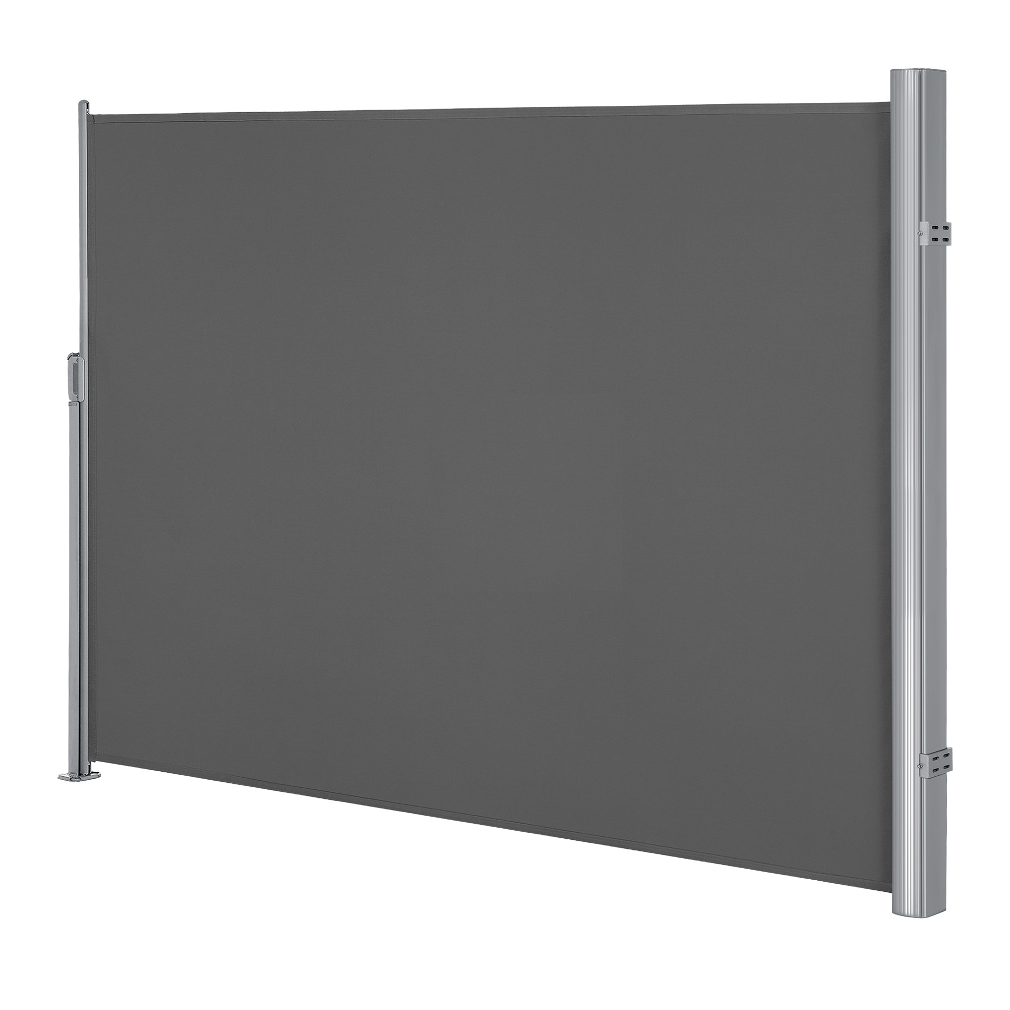 Ulosvedettävä sivumarkiisi, antrasiitti, alumiini ja polyesteri, 160 x 300 cm - Image 2