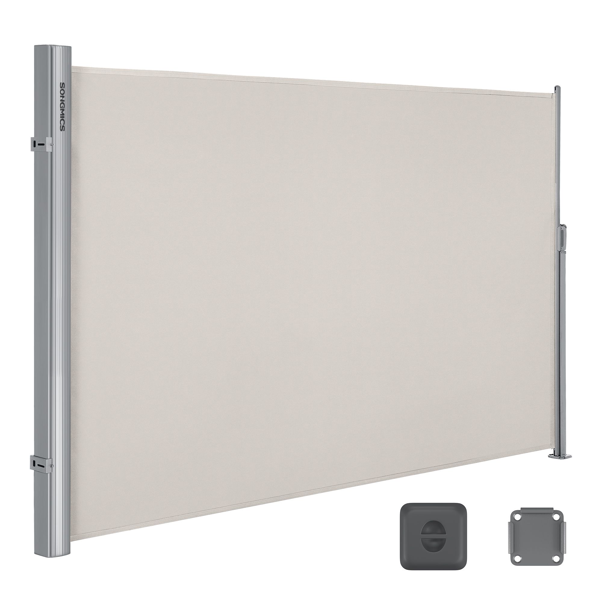 Sivumarkiisi 180 x 300 cm, alumiini, polyesteri PU-pinnoitteella, beige