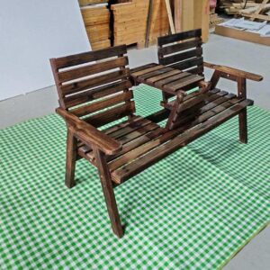 Aiapink kokkuklapitava keskmise lauaga, puidust, 153 x 64 x 84 cm