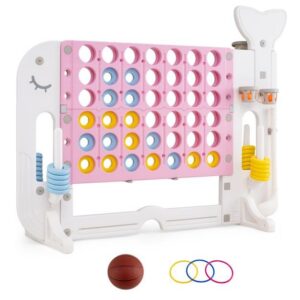 Giant 4-to-Score pelisetti renkaiden heittolla, pinkki