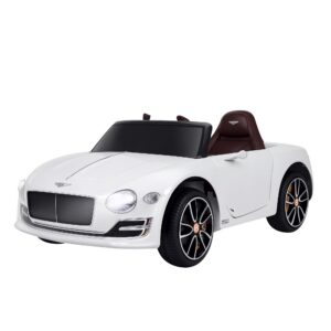 Bentley GT litsentseeritud elektriline lasteauto, valge, 108 x 60 x 43 cm