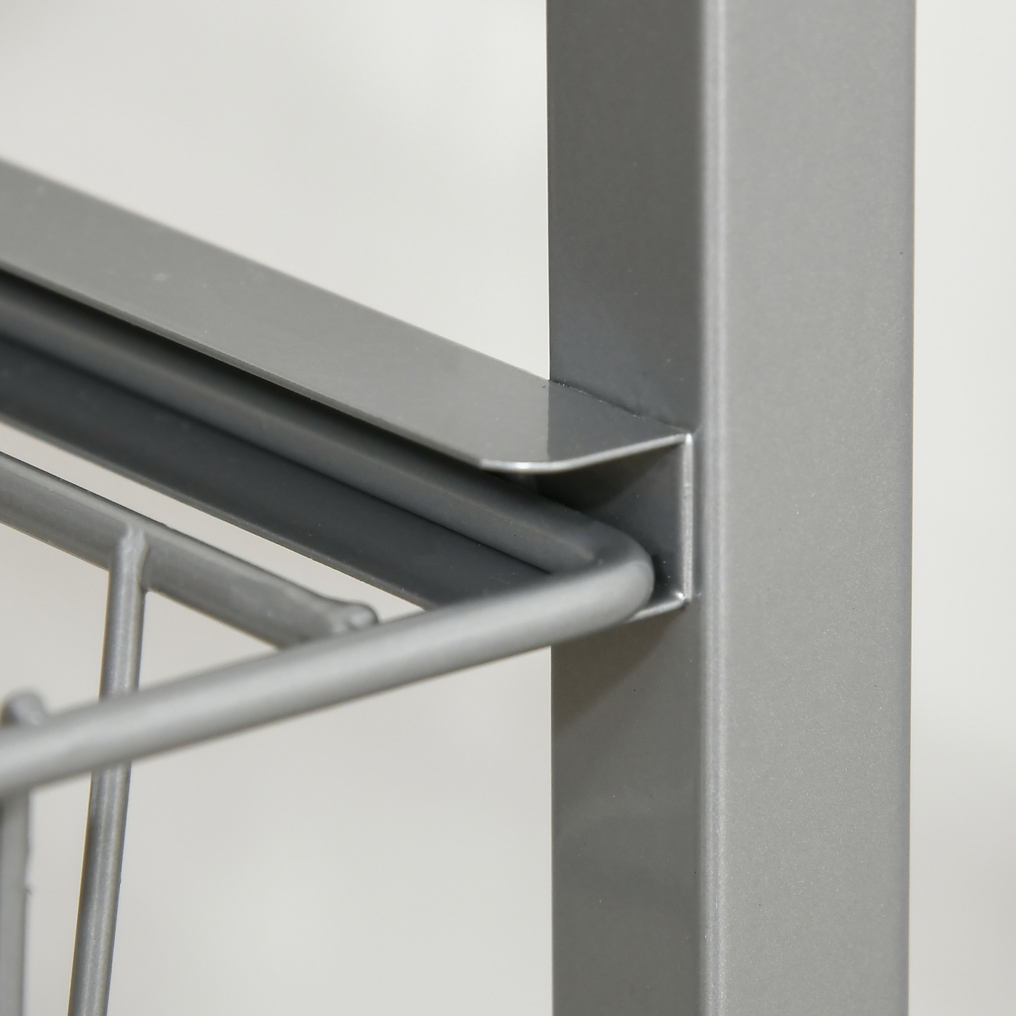 Virtuves ratiņi ar 4 līmeņiem, sudraba krāsā, 36,5 x 36,5 x 89 cm - Image 8