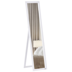 Viso ūgio veidrodis 831-389WT, baltas, MDF rėmas, 37 x 37 x 154 cm