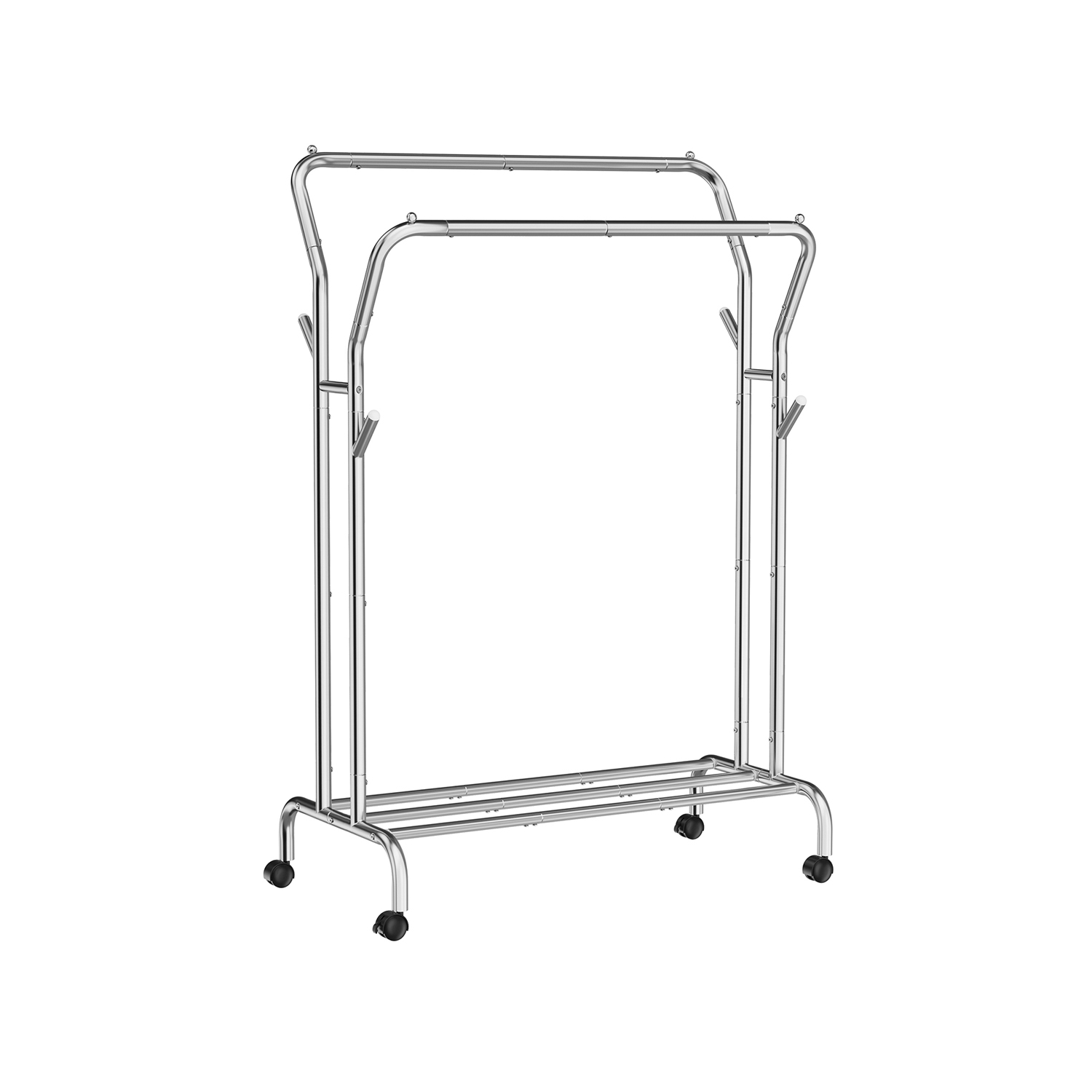 Ratastel riidestange 2 stangega, terastorud, laius 103,5 cm