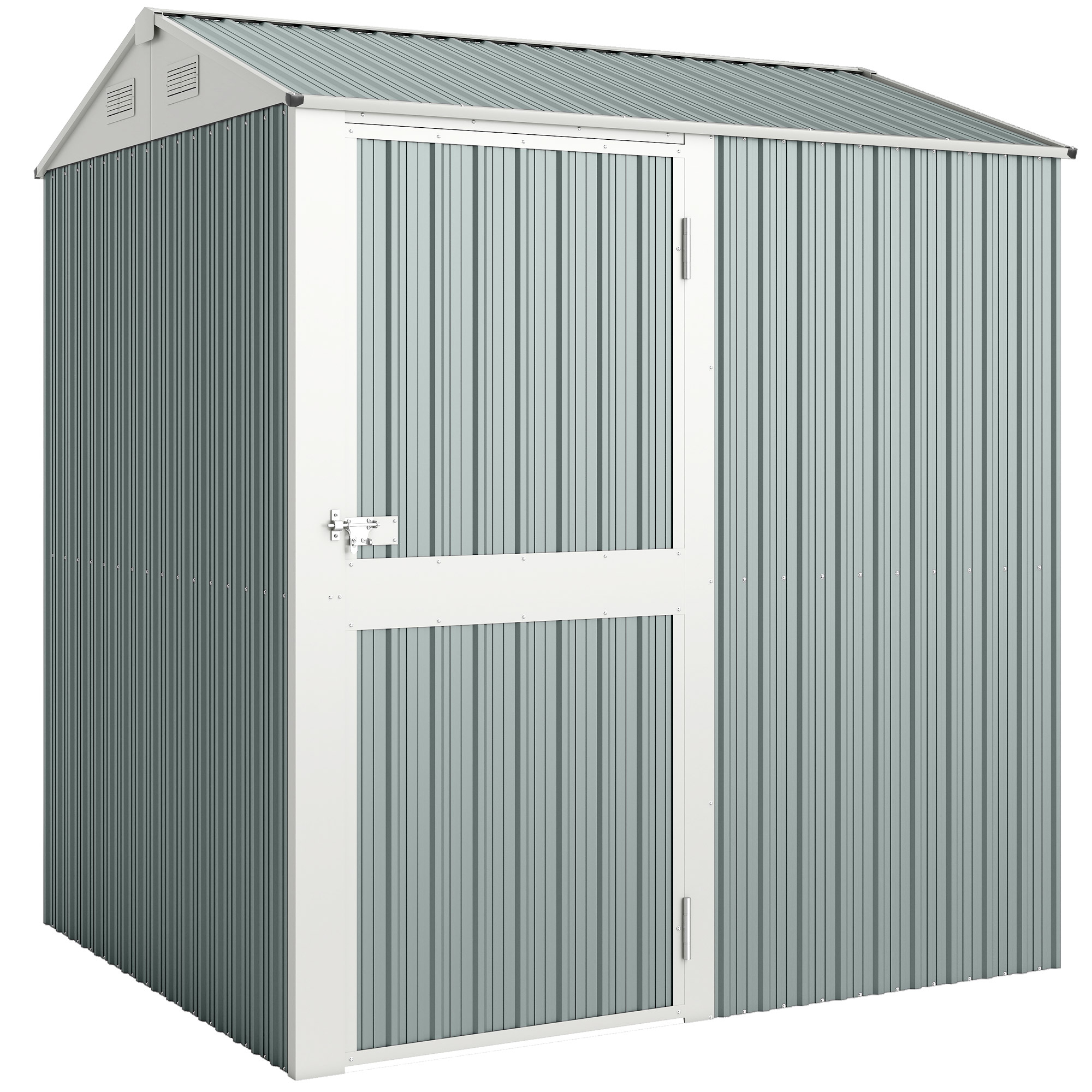 Metallist kuur 3,5 m², helehall, 209 x 177 x 236 cm