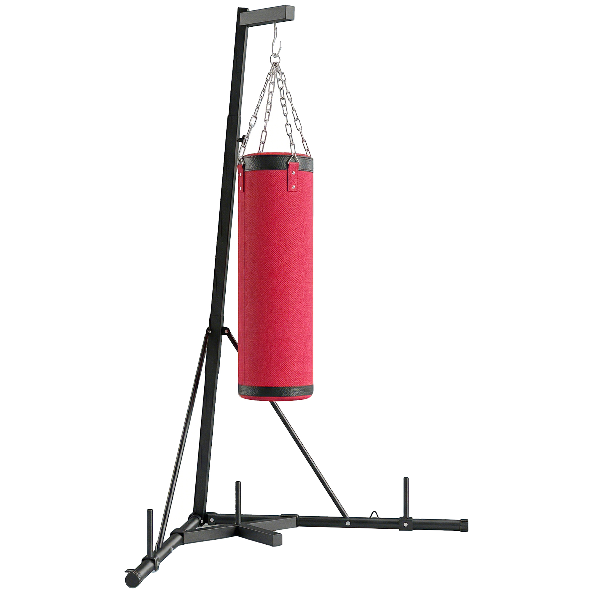 Vabalt seisev poksikoti statiiv, reguleeritav, punane, 185-231 cm, 25 kg