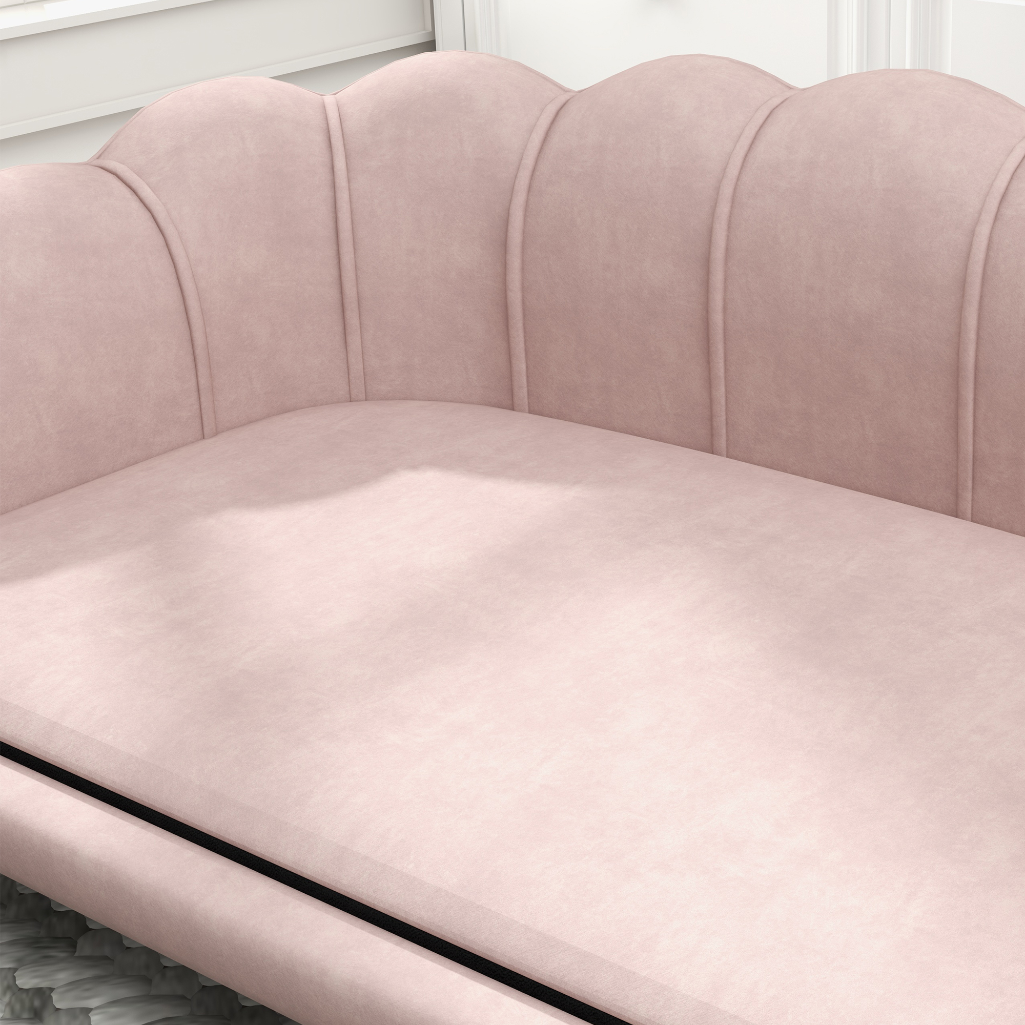 Naminių gyvūnų sofa šunims iki 25 kg, rožinė, 98,5 x 60,5 x 35,5 cm - Image 9