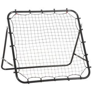Jalgpalli rebounder, 84 x 84 cm, must