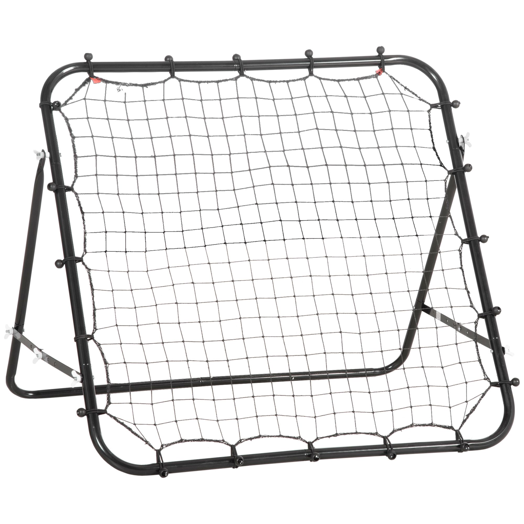 Futbolo rebounderis, 84 x 84 cm, juodas
