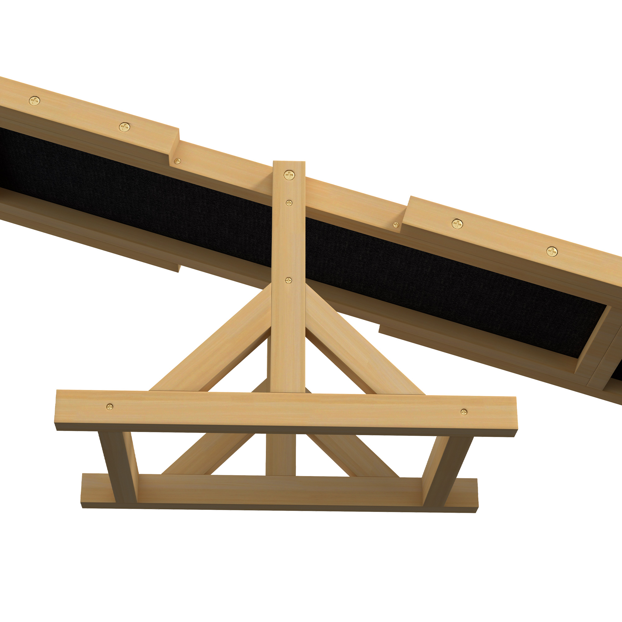 Koerte agility kiik, libisemisvastane pind, kollane, 180 x 30 x 30 cm - Image 8
