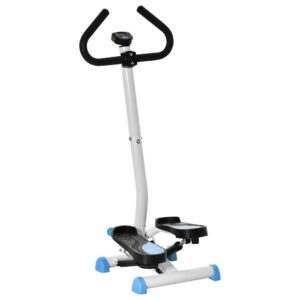 Stepper, LCD-monitoriga, sinine / must, teras ja ABS, 55 x 44 x 108 cm, kuni 100 kg