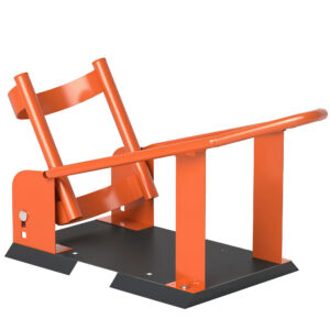 Motocikla riteņa statīvs, oranža, tērauds, 27 x 71,5 x 33,5 cm, 816,5 kg