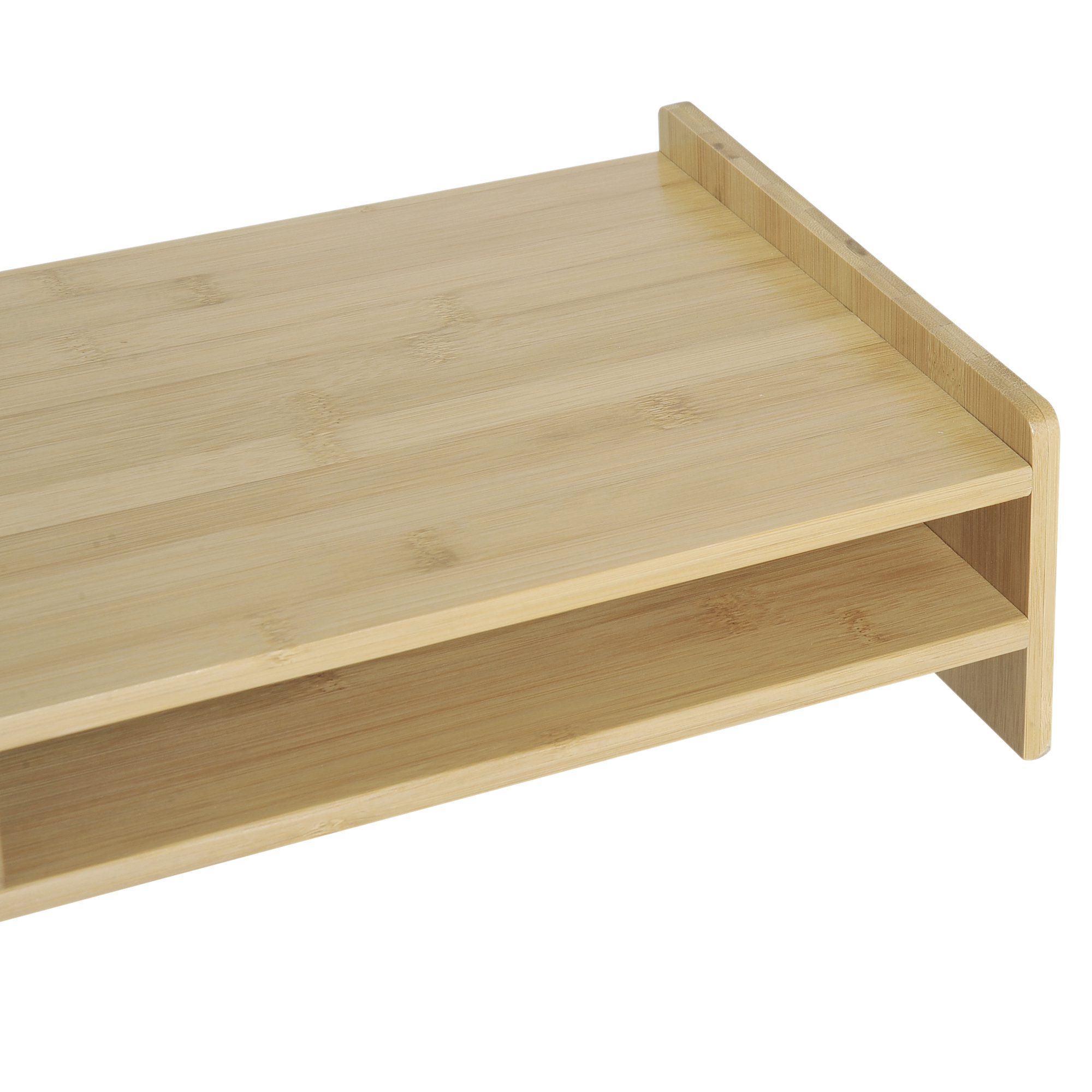 Näytönkoroke laatikolla, bambus, luonnollinen väri, 49 x 25,5 x 11,5 cm - Image 9