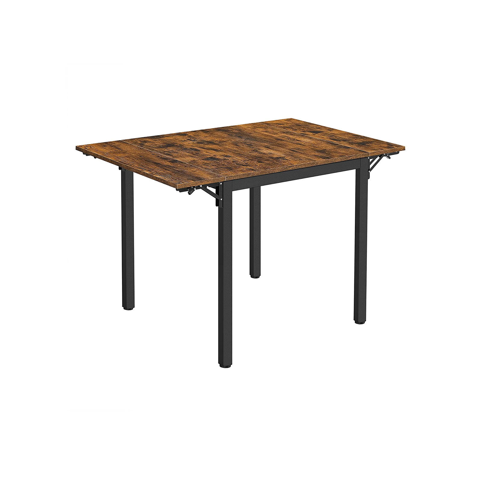Taitettava ruokapöytä 2–4 hengelle, 120 x 78 x 76,2 cm, vintage-ruskea-musta