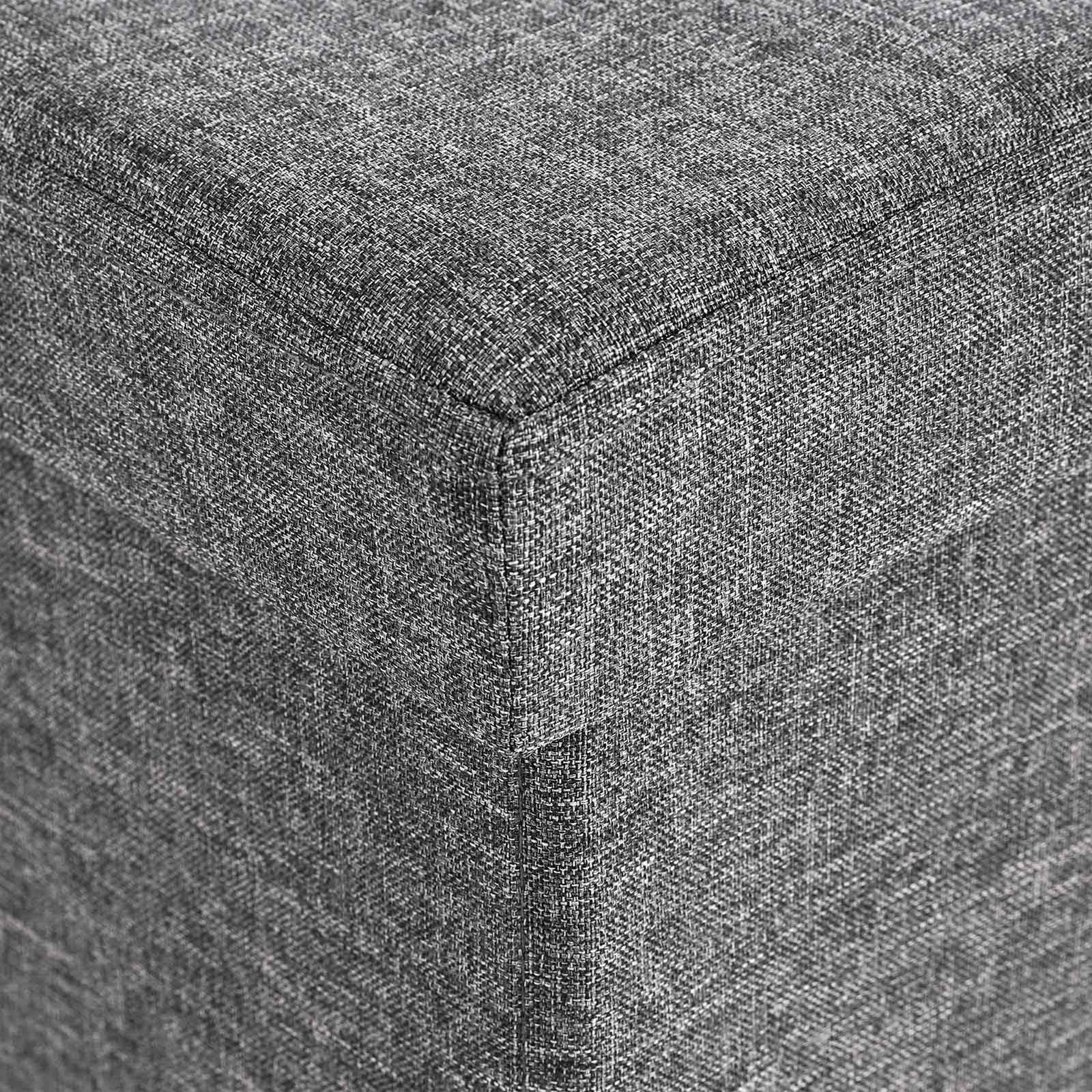 Daiktadėžė-suoliukas su pakeliamu dangčiu, 110 x 38 x 38 cm, tamsiai pilka - Image 5