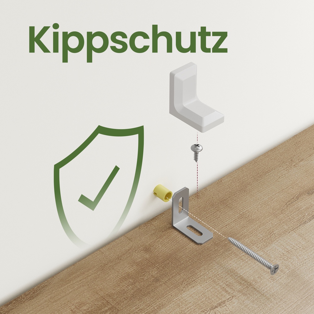 Knygų lentyna su 4 atviromis lentynomis, 30 x 74 x 154,5 cm, medžio drožlių plokštė ir plienas - Image 6