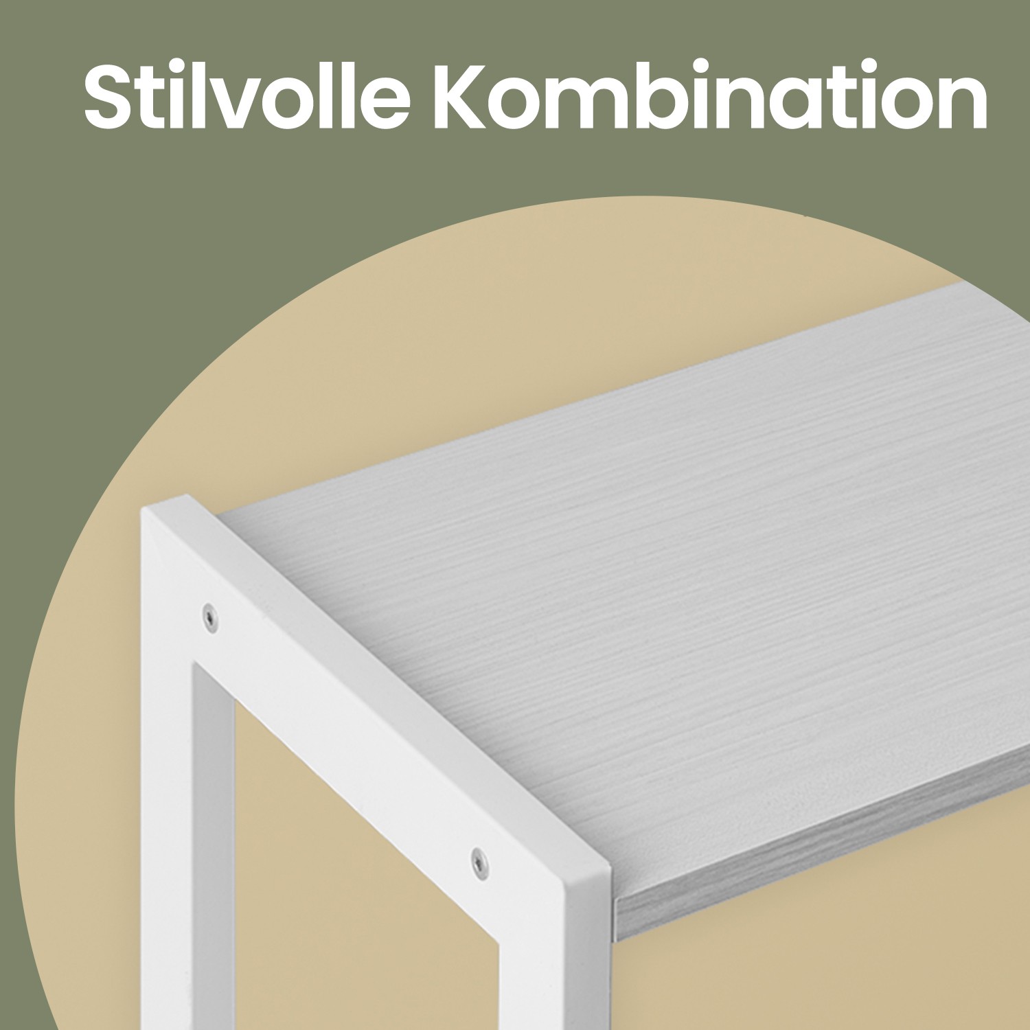 Kirjahylly 4 avohyllytasolla, 30 x 74 x 154,5 cm, valkoinen - Image 3