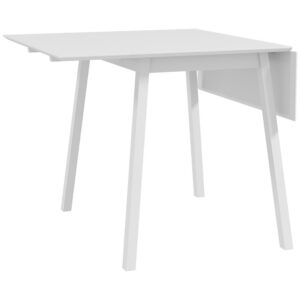 Klapptav söögilaud, valge, 110 x 86 x 75 cm
