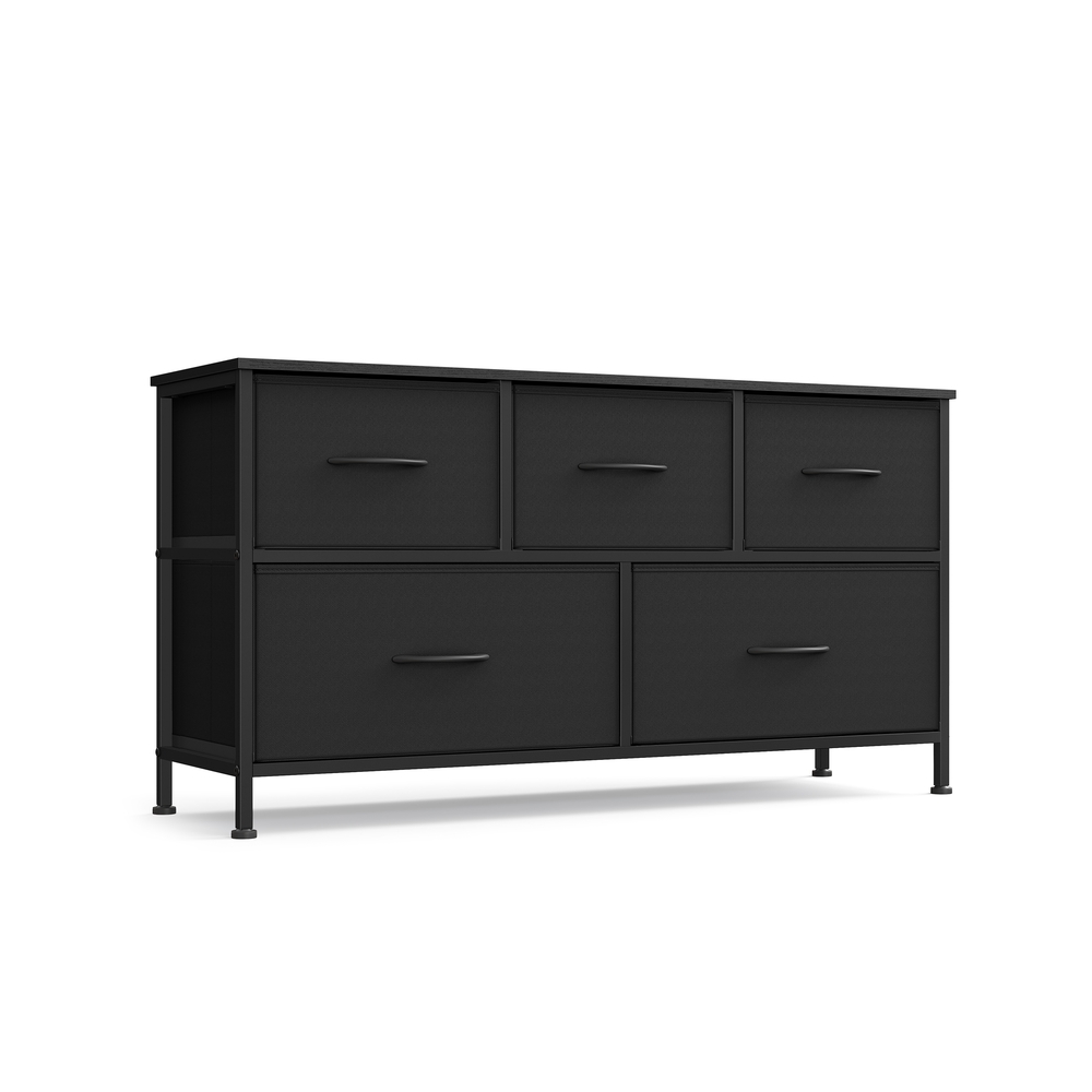 Hoiukapp kangassahtlitega, 30 x 98,8 x 52,2 cm, must