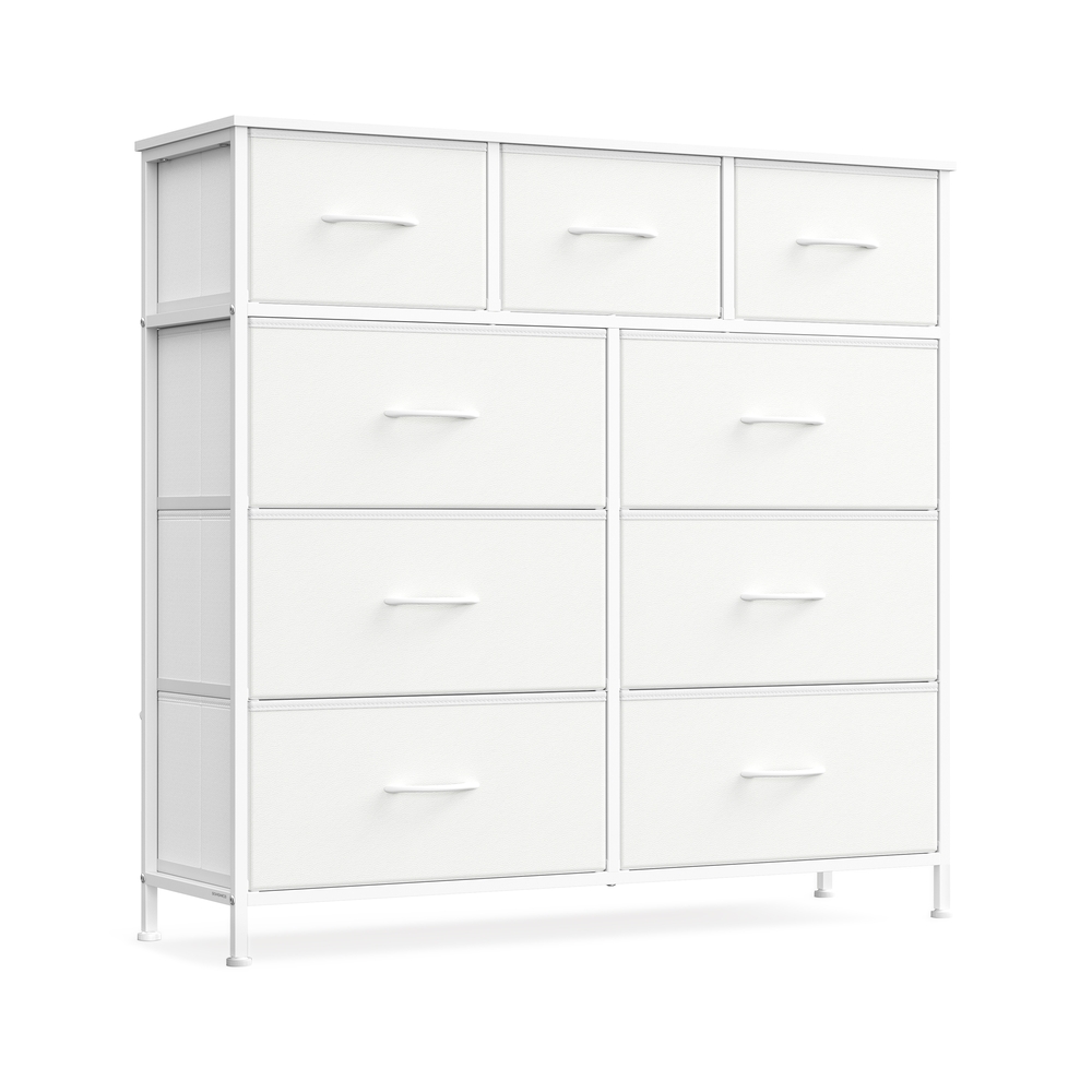 Hoiukapp kangassahtlitega, 30 x 98,8 x 95,2 cm, valge