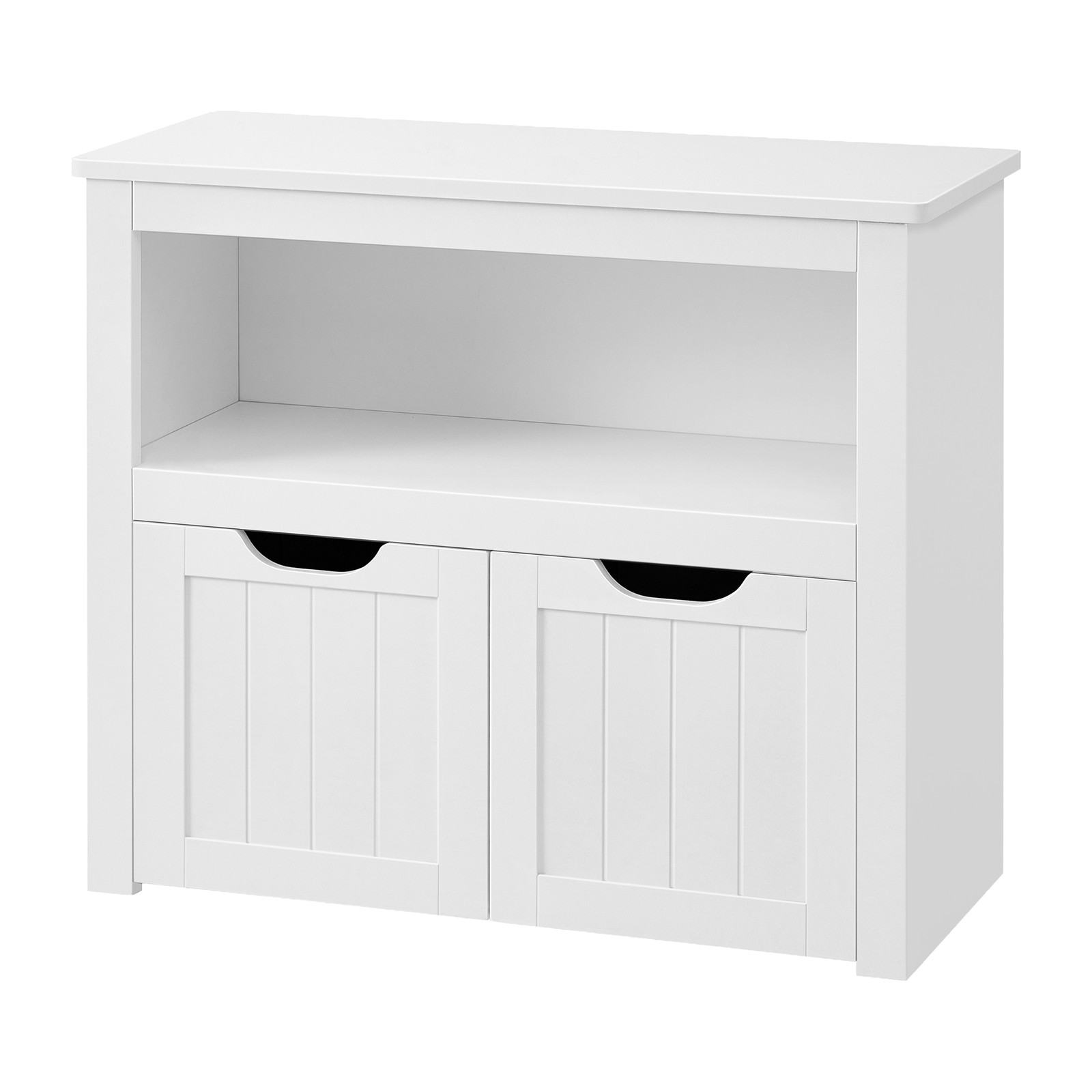 Mänguasjade hoiukapp ratastega, valge, MDF ja puitlaastplaat, 29,7 x 72,2 x 60 cm